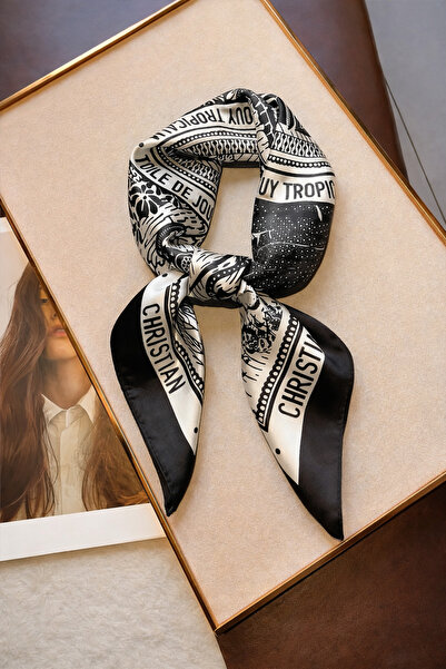 Behills Women's Bandana Scarf 50X50 Square Patterned Rayon Fabric Italian Sti...