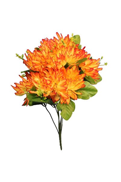 Goliat Bukiet 7 chryzantem z dodatkami, 35 cm, pomarańczowy