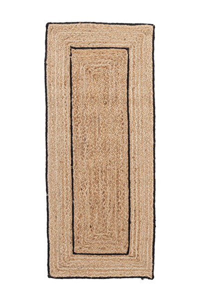 Bizzotto Covor negru din iută Ankit 60x150 cm