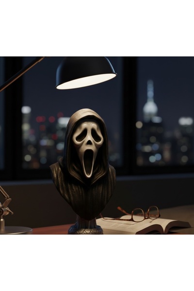 Kuzey Tacı Ghostface Çığlık (Scream) Maskeli Karakter Büst Figür - Koleksiyon...