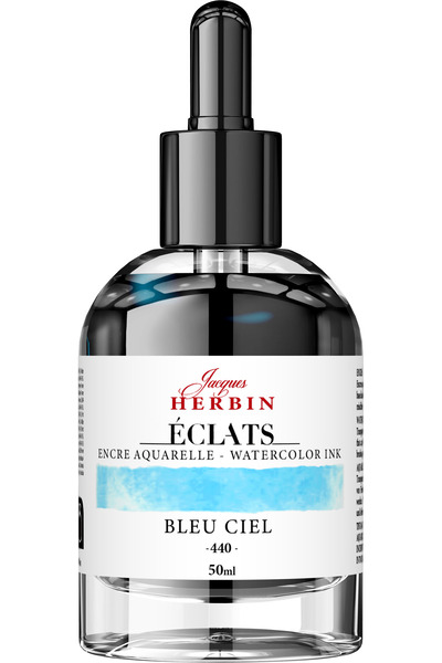 Jacques Herbin Sticlă de cerneală 50ml Bleu Ciel