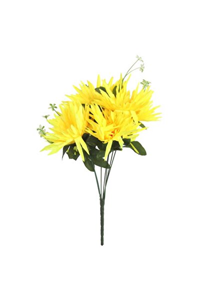 Goliat Buchet artificial de flori de aster galbene cu accente albe - 54 cm