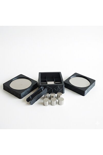 Mottopi 2 Cup Cooler Coasters, 6-Piece Ice Cylinder Cooler and Special Tongs,...