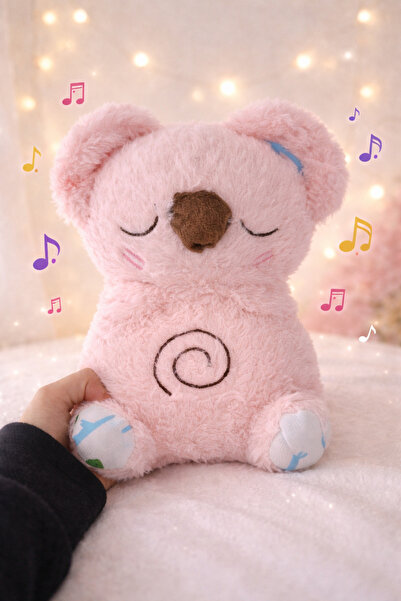 diğer1234 Nefes Alan Rahatlatıcı Koala Peluş Oyuncak Uyku Arkadaşı pembe