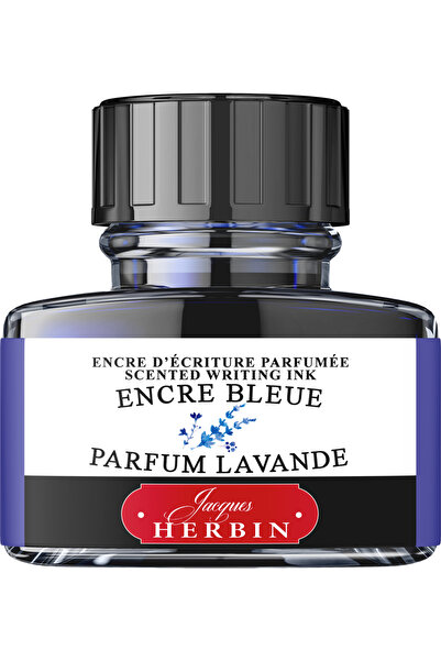 Jacques Herbin Sticlă de cerneală 30ml albastră - parfum de lavandă