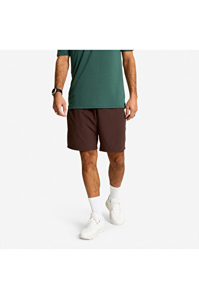 Decathlon Domyos Erkek Spor Şortu - Wenge Kahverengi - 500