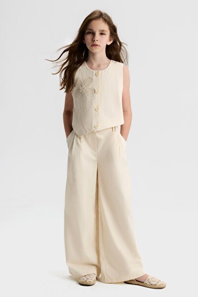 Ugly Duck Vest and Pants Set for Ages 8-14 - Cream