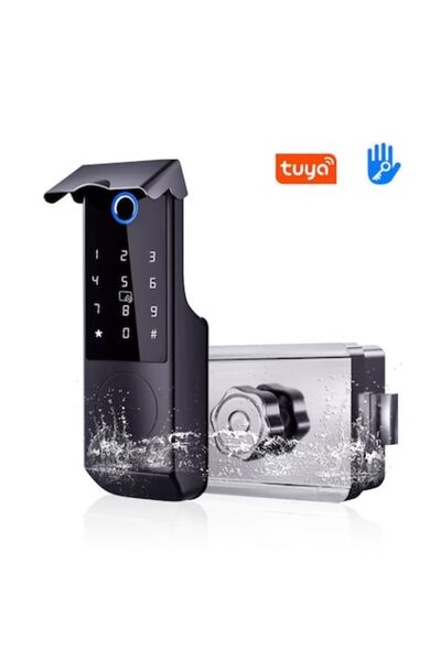 Valpa Smart Smart Outdoor Lock, Waterproof, with Fingerprint, Code, Card, Key...