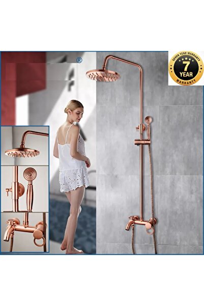 OEM Banyo Bataryası Duş Seti Rose Bakır Yeni 3 Fonksiyonlu Model 7 Yıl Garant...