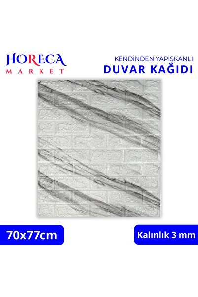 HORECA MARKET Kendinden Yapışkanlı Duvar Kağıdı Panel Strafor Köpük Brick Mar...