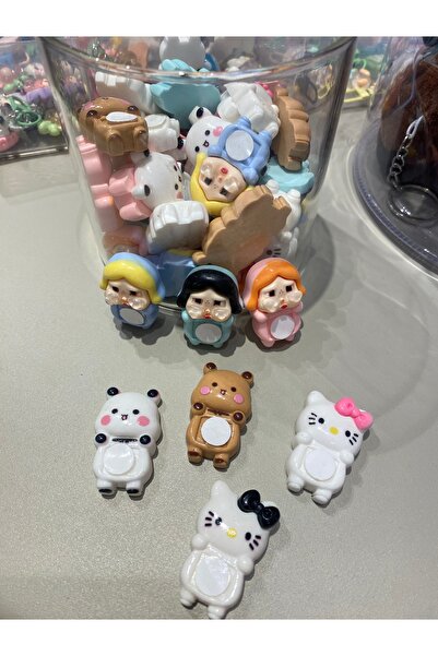 Sakura Konsept Butik Kawaii Minik Telefon Charmı 2 Adet (Hello Kitty / Ayıcık)