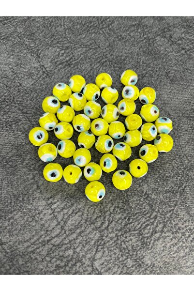 Mos Tespih 1 τεμάχιο 10mm Χειροποίητη γυάλινη χάντρα κοσμήματος με μάτι του δ...