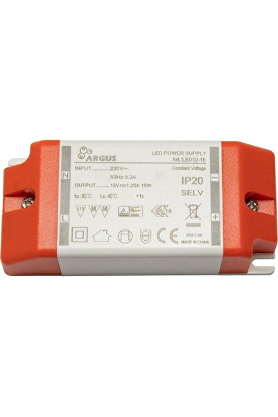 Inter-Tech Transformator LED LED12-15 15W, 12V, 1250mA, IP20