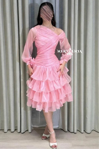narvenia Evening & Prom Dress - Pink - Crop