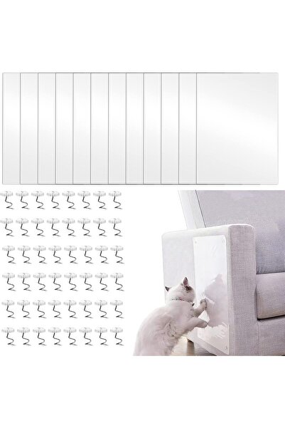 Other Folii Protectie Zgarieturi Pisici - PVC Transparent Autoadeziv - Set 12...