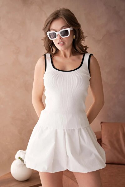 Park Karon Women's Asymmetrical Collar Knitted Thessaloniki Knitwear Blouse 1...