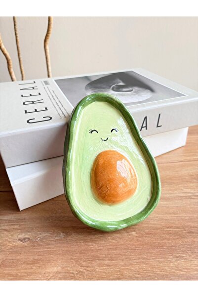 seceseramik Sece Avakado Tabak El Yapımı Seramik Tabak