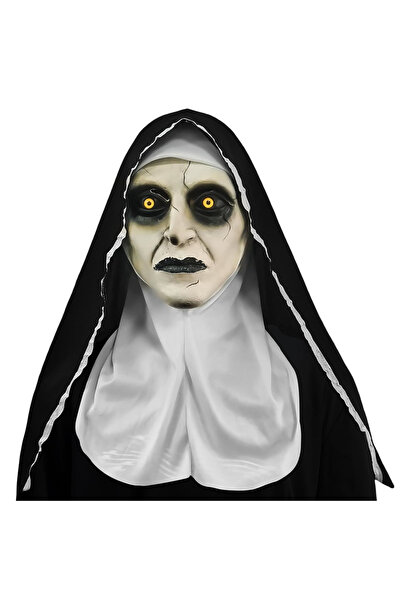 Other Nun Halloween Mask - Premium Latex, Horror Cosplay Design - Adults, 55-...