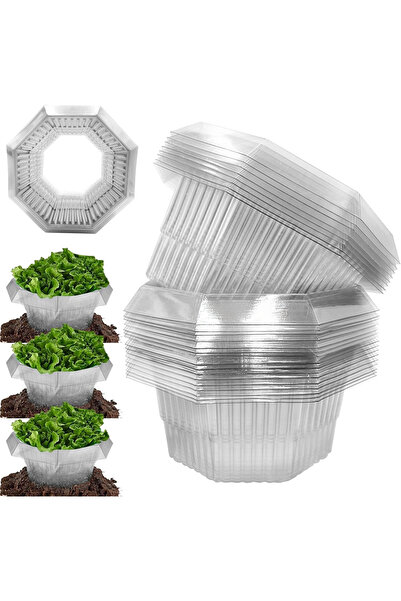 Other Snail Guards - Reusable Plastic, 45 Degree Design - 20 Pieces, Green