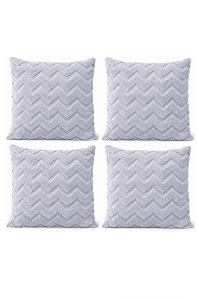 Bumedo غطاء وسادة مزخرف من القطيفة بتصميم إسكندنافي متعرج على شكل جلد السمك، ...