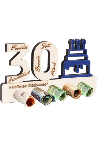 Other 30th Anniversary Gift - Wooden Money Holder, Guest Book - 11.2x22 cm, 5...