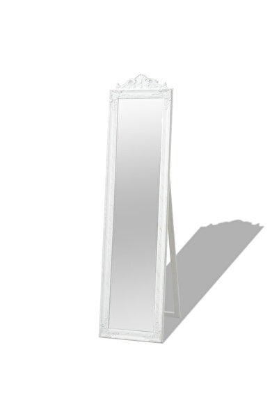 Concept Ανεξάρτητος μπαρόκ καθρέφτης, λευκός, 160 x 40 εκ.