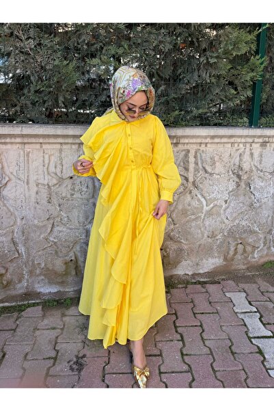 Warga Volan Ruffled Hijab Dress