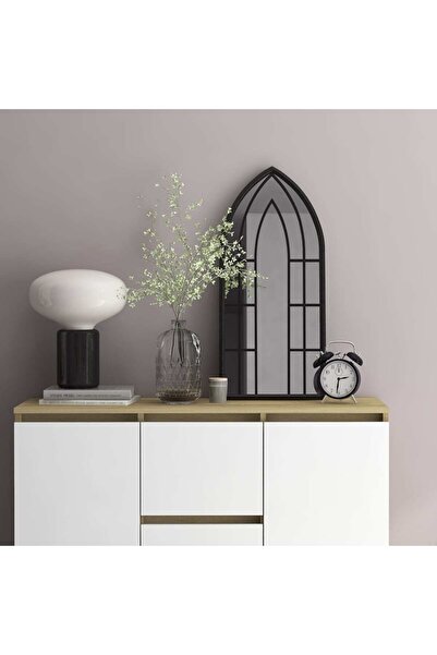 Concept Oglindă,negru, 70x30 cm,fier, pentru utilizare în interior