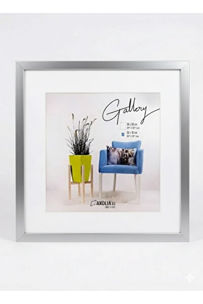 Other Photo Frame 50x50 cm - Silver, Synthetic Plexiglas Glass, Modern Design...