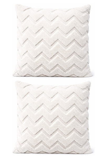 Bumedo غطاء وسادة مزخرف من القطيفة بتصميم إسكندنافي متعرج على شكل جلد السمك، ...