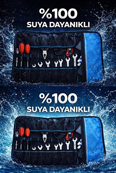 BAGPRIME AĞIR HİZMET TİPİ RULO BEZ, HIRDAVAT, ALET VE TAKIM ÇANTASI, ÇOK AMAÇ...