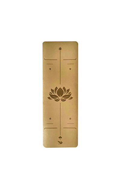 handanca Doğal Kauçuk ve Mantar Kaplı Yoga Pilates Fitness Matı 61x183 cm, 5 mm