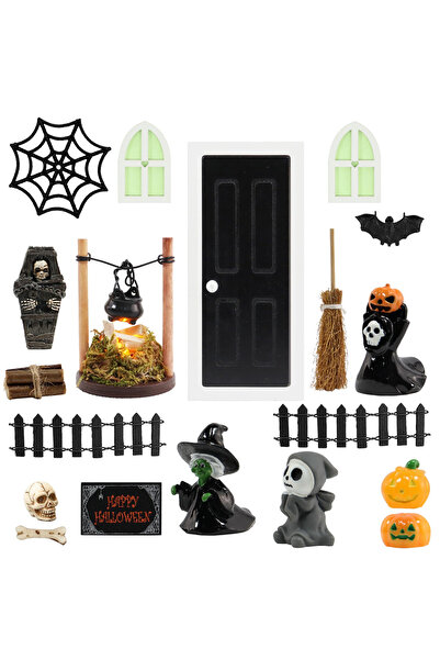 Other Set 24 Figurine Miniaturale Halloween - Accesorii Fluorescente, Plastic...