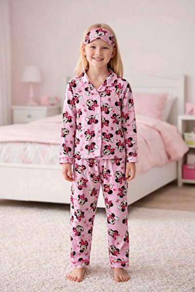 Enie Devojčica Minnie Mouse Sa deznom roze 95% Pamuk udobna pidžama set + mas...