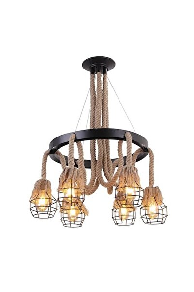 trandafi led Vintage Retro Style Chandelier with Rope
