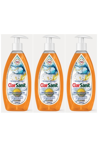 clarsanit SET 3 PIECES - Chamomile Scented Detergent Vase - 750 ml Efficient ...