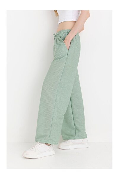 BAKİ Women's Wide Pants Green