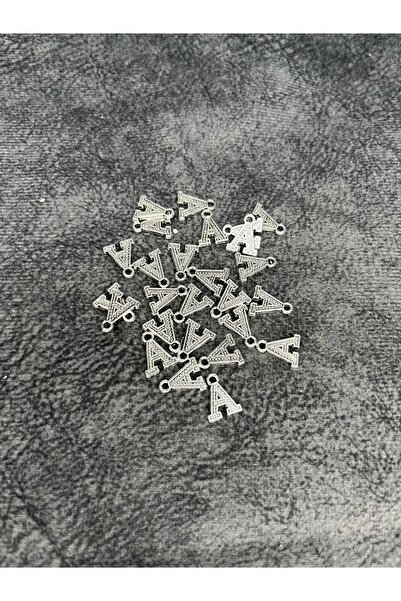 Mos Tespih 1 bucată litera A de culoare argintie, material pentru bijuterii, ...