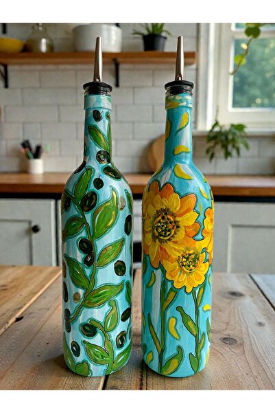 ECLE.CO وعاء زيت الزيتون المزدوج من أوليف فلاور