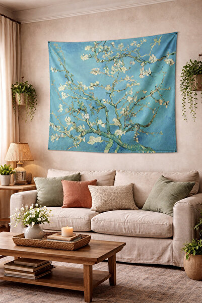 WANDER TAPESTRY Van Gogh Almond Blossom Wall Covering |   Almond Blossoms Boh...