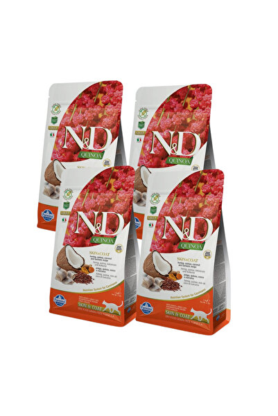 Farmina N&D CAT QUINOA SKIN&COAT HERRING 4x300g