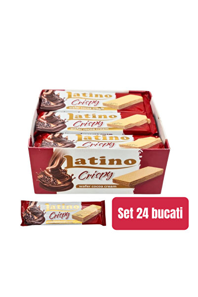 Latino SET 24 PIECES - Napolitana Cocoa Wafer Bar with Cocoa Cream Filling 90g