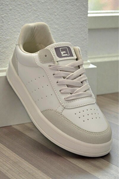 PAPATAY 4750 Unisex Beige Sneaker Lace-Up Casual Sports Shoes - Orthopedic Li...