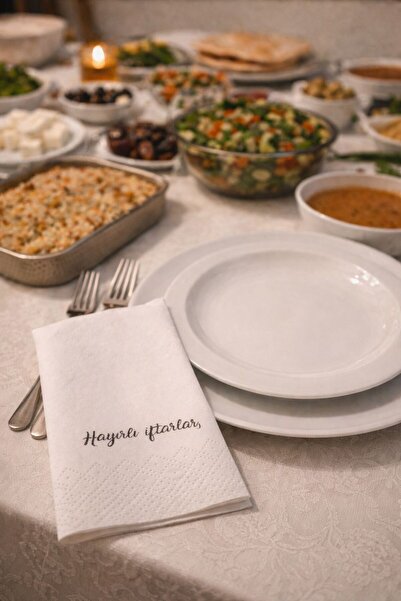 Enerji ambalaj HAYIRLI İFTARLAR BASKILI PEÇETE 1 ADET