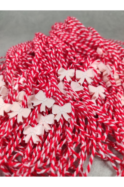 ZUV MARTENİÇKA BİLEKLİK PEMBE KURDELE MODEL 10'LU SET ORİJİNAL PAMUK İP