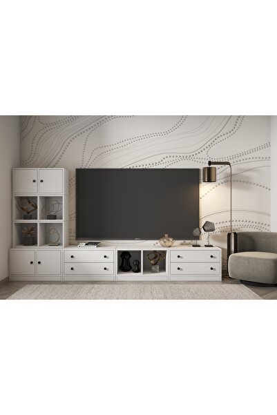 nettrends.net the new trend of shopping Minimalist Beyaz TV Ünitesi - Çekmece...