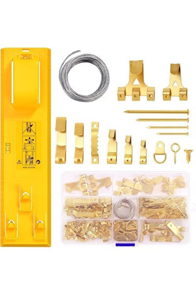 Other Set Montaj Tablouri și Oglinzi - 224 Piese cu Nivelă, Ciocan și Cârlige...