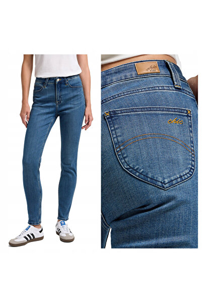 Lee Women's Jeans, Lee, Cotton, Regular Length, Zipper, 5 Pockets, Blue, 27/31