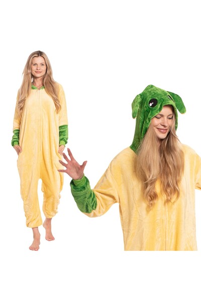 Other Women's Kigurumi Pajamas Yoda Model — Comfortable Onesie Jumpsuit with ...