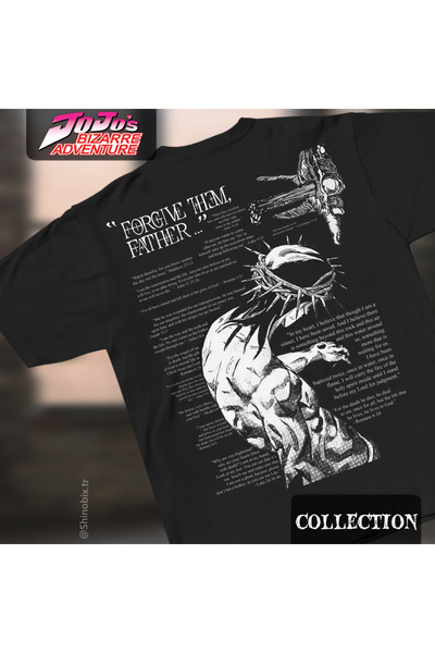 SHINOBIX JoJo's Bizarre Adventure Anime Jesus Forgive Them Father Oversize Ba...